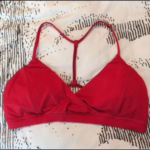 Lululemon Twisted Front Sport Bra.